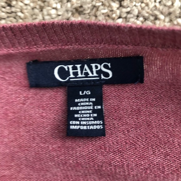 CHAPS Ruffle Sweater - Picture 3 of 7